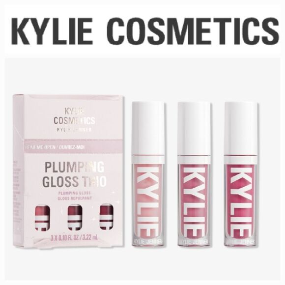 Kylie Cosmetics Plumping Lip Gloss Trio Holiday Set - Picture 1 of 14